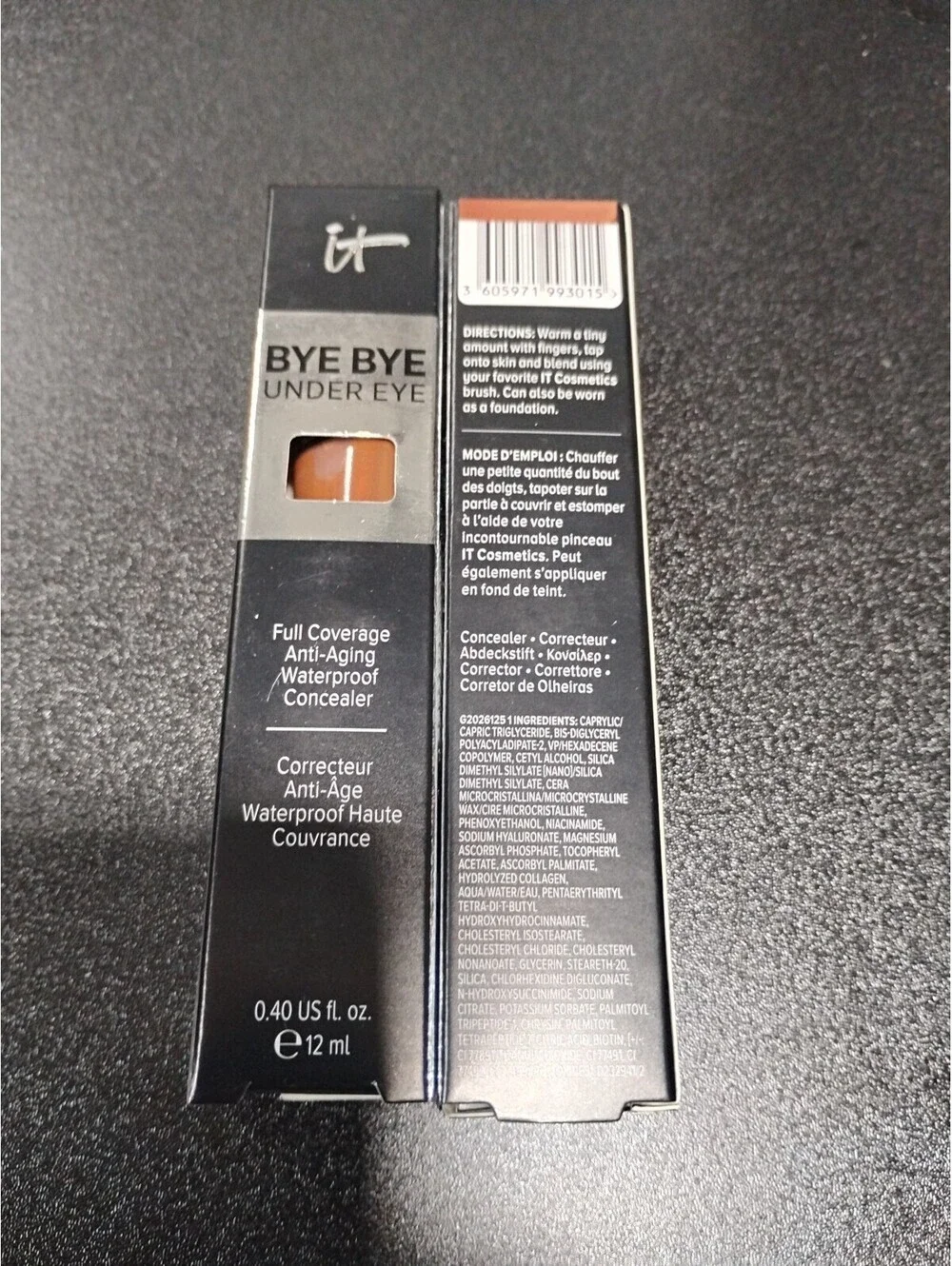 2 Pack it Cosmetics BYE BYE UNDER EYE43.0 DEEP HONEY (W)